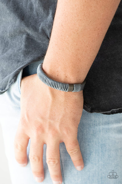 Paparazzi Urban Bracelet - What Happens On The Road... - Gray (UB130)