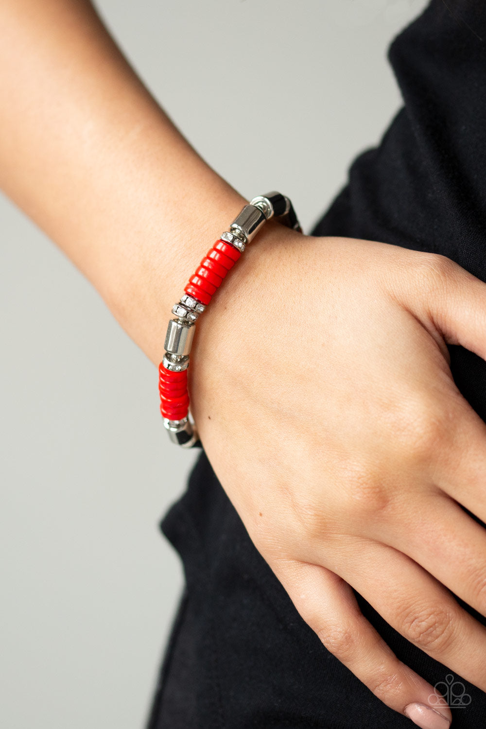 Paparazzi Bracelet -  Whimsical Wanderer - Red (#1966)