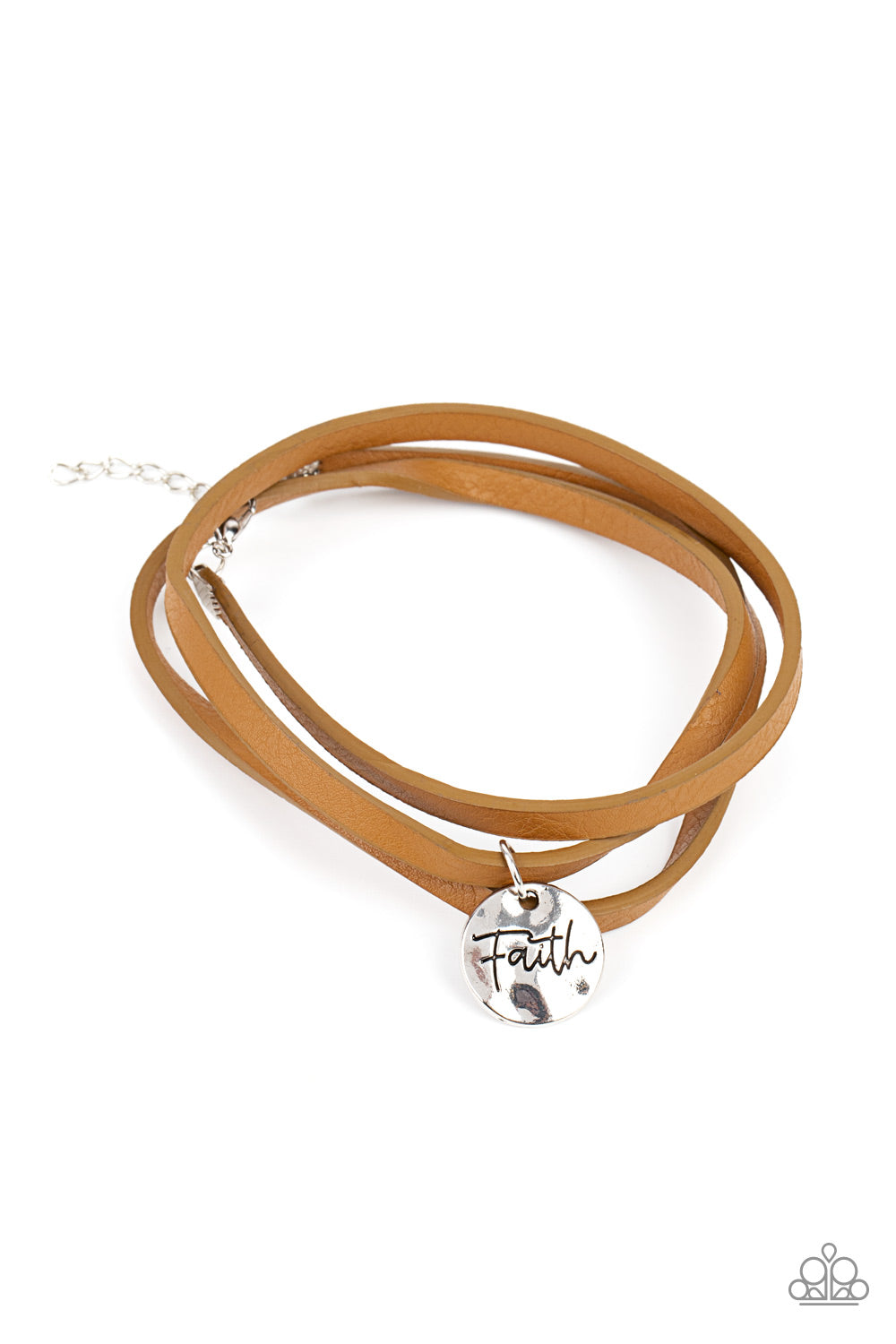 Wonderfully Worded - Brown Paparazzi Bracelet