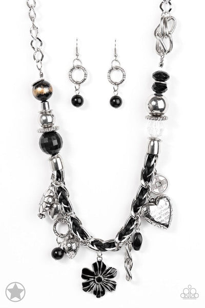Paparazzi Blockbuster Necklace - Charmed, I Am Sure - Black (BB005)