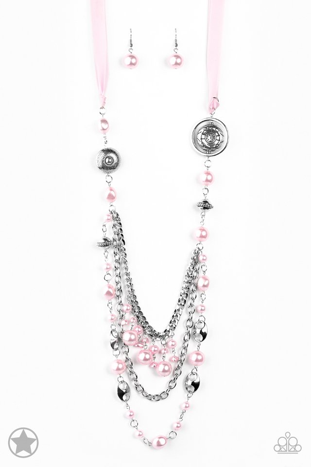 Paparazzi Blockbuster Necklace - All The Trimmings - Pink