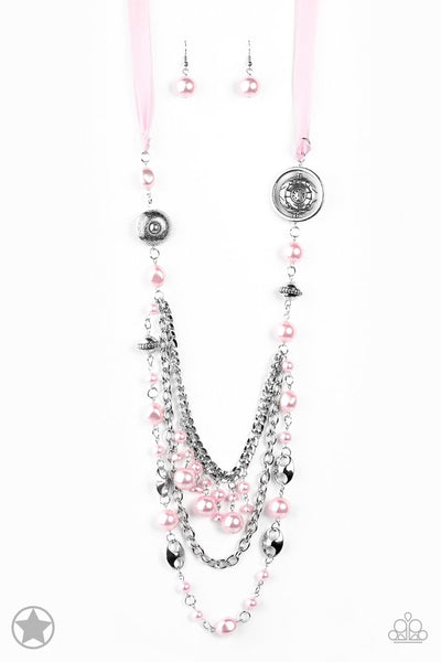 Paparazzi Blockbuster Necklace - All The Trimmings - Pink