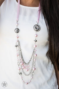 Paparazzi Blockbuster Necklace - All The Trimmings - Pink