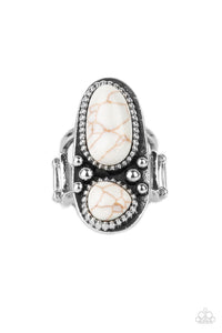 Magical Mesas - White Paparazzi Ring (R048)