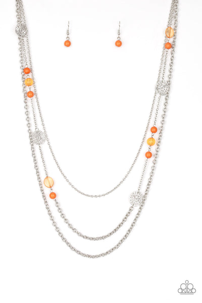 Pretty Pop-tastic! - Orange Paparazzi Necklace