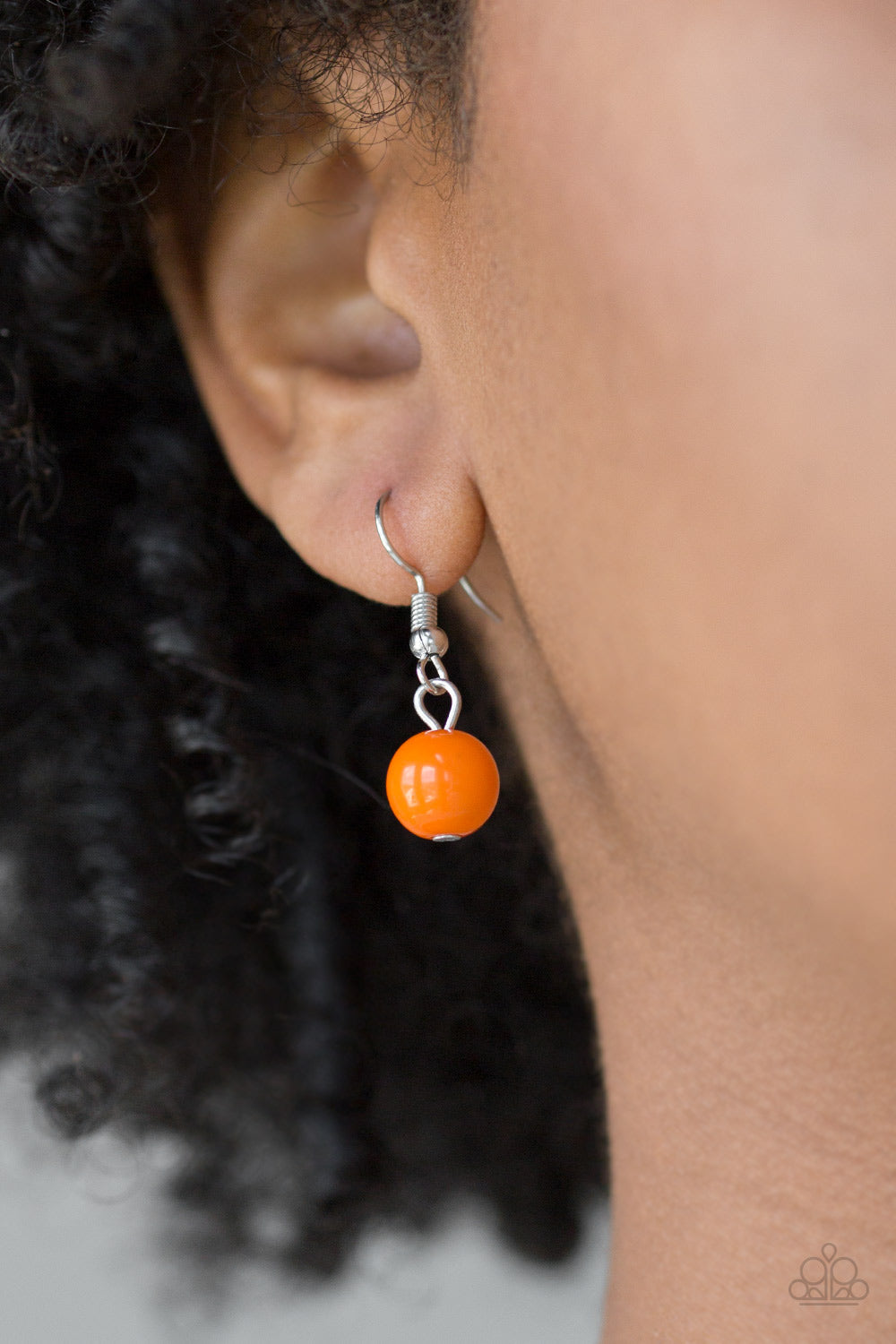 Soar With The Eagles - Orange Paparazzi Necklace