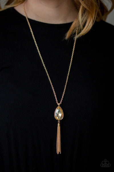 Elite Shine - Gold-Paparazzi Necklace (#862)