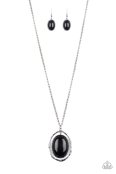 Harbor Harmony - Black - Paparazzi Necklace (PZ-831)