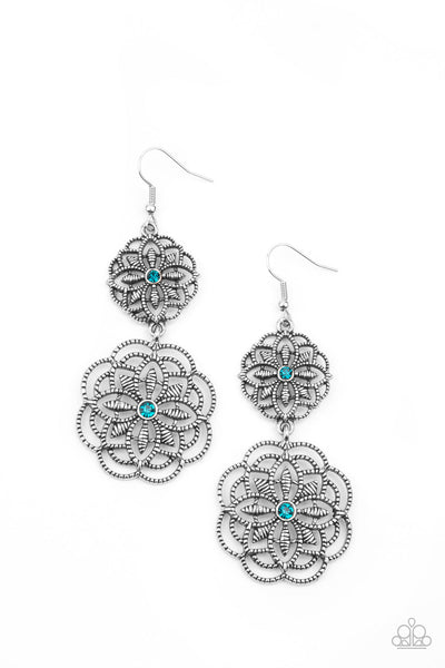 Mandala Mecca - Blue Paparazzi Earrings