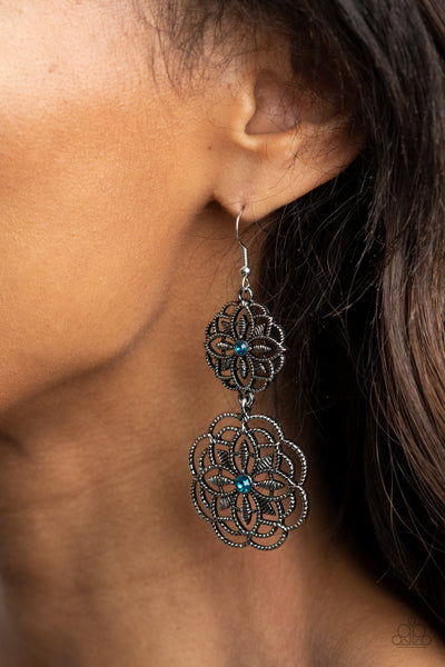 Mandala Mecca - Blue Paparazzi Earrings