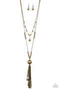 Paparazzi Necklace - Abstract Elegance - Brass (#1703)