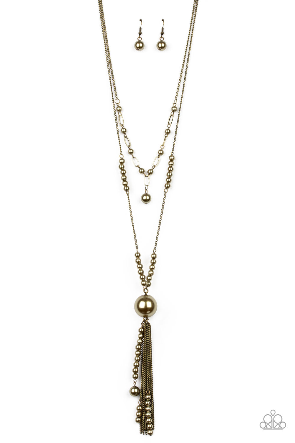 Paparazzi Necklace - Abstract Elegance - Brass (#1703)