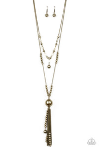 Paparazzi Necklace - Abstract Elegance - Brass (#1703)
