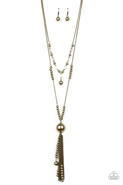 Paparazzi Necklace - Abstract Elegance - Brass (#1703)