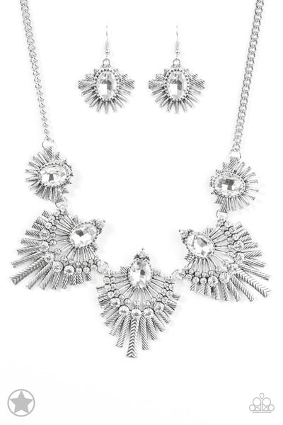Paparazzi Blockbuster Short Necklace - Miss YOU-niverse - Silver
