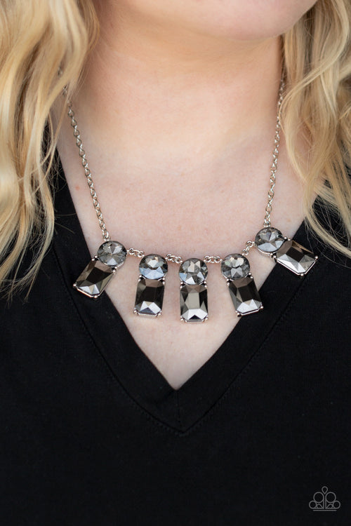 Celestial Royal - Silver Paparazzi Necklace Convention 2021