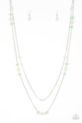 Spring Splash - Green-Paparazzi Necklace (PZ-848)