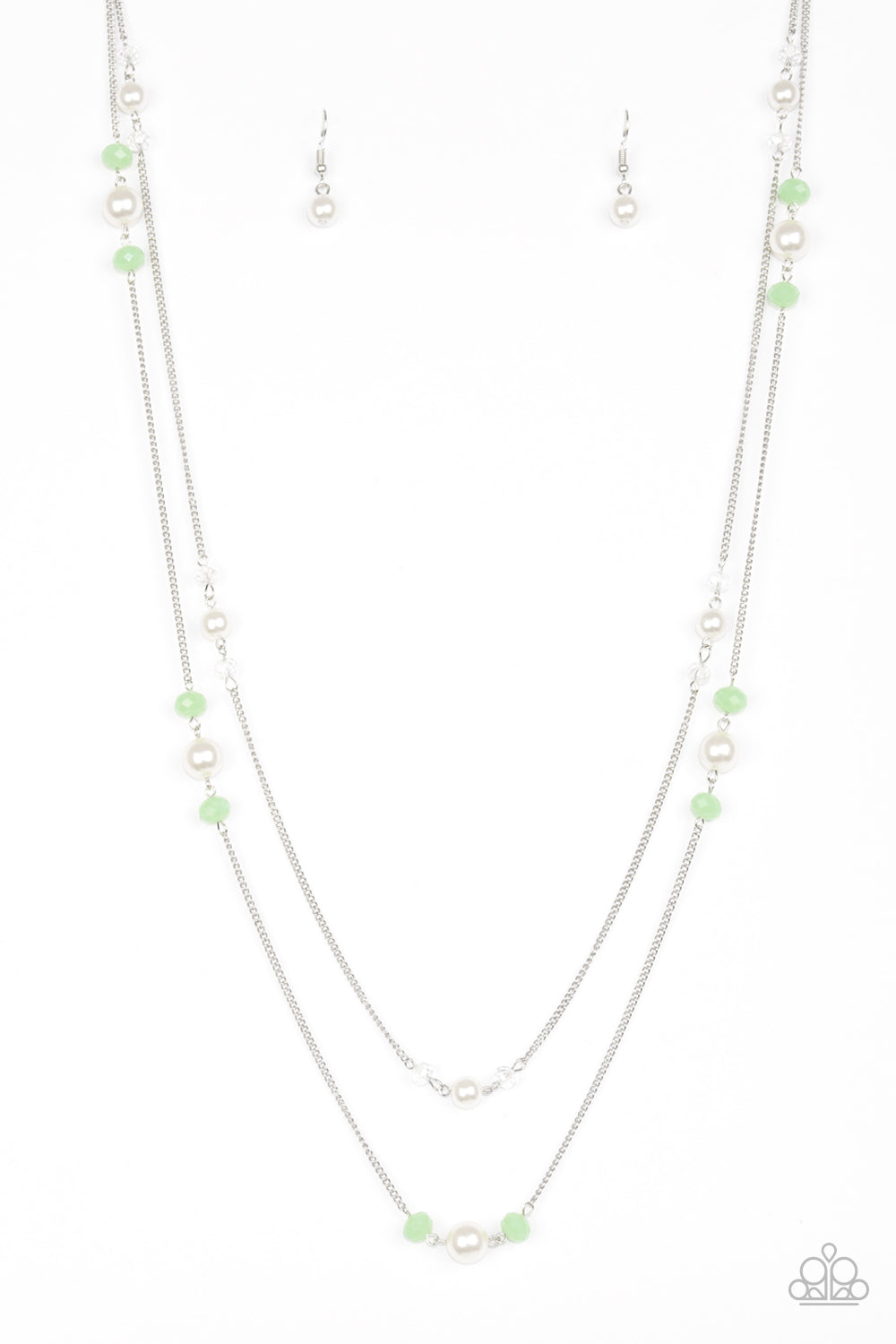 Spring Splash - Green-Paparazzi Necklace (PZ-848)