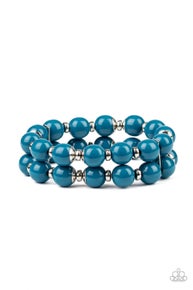 Bubble Blast Off - Blue-Paparazzi Bracelet (#821)