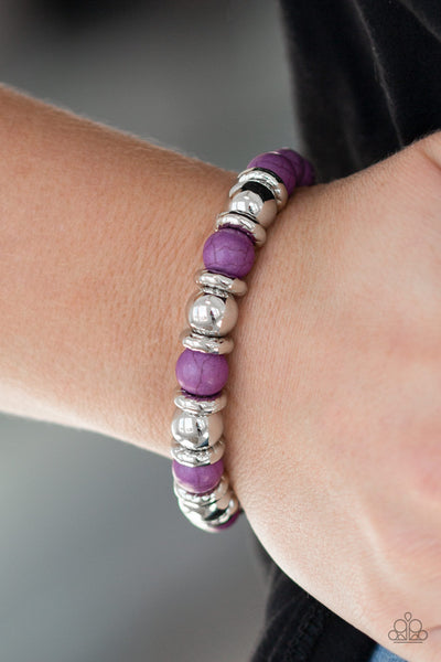 Paparazzi Bracelet - Across the Mesa - Purple (#2040)