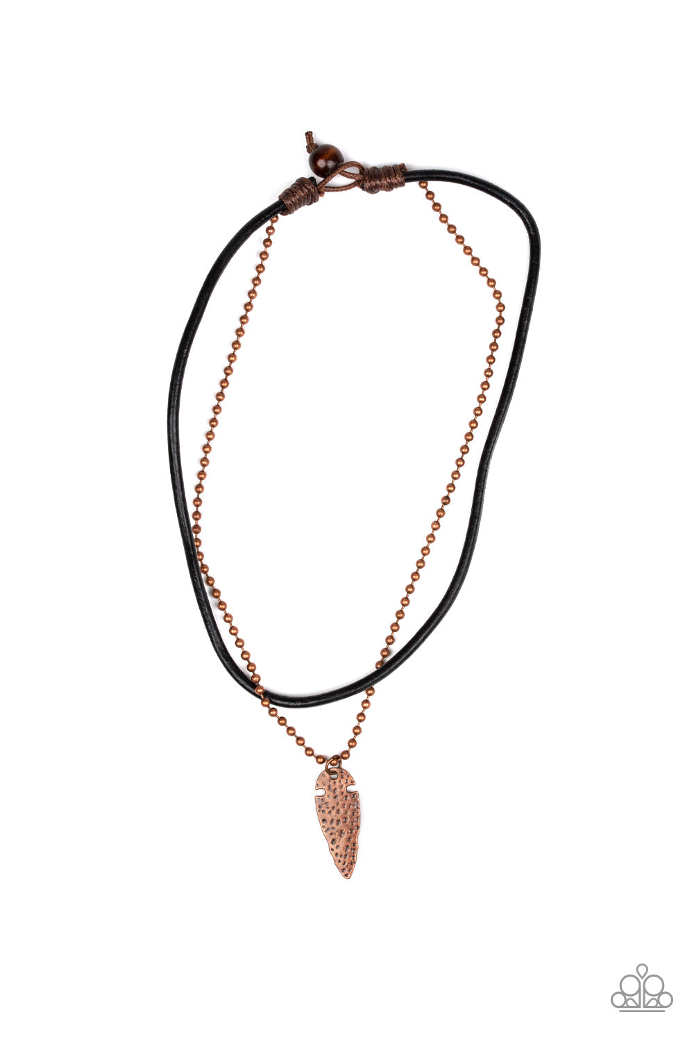 Paparazzi Urban Necklace - Arrowhead Anvil - Copper (PZ-974)