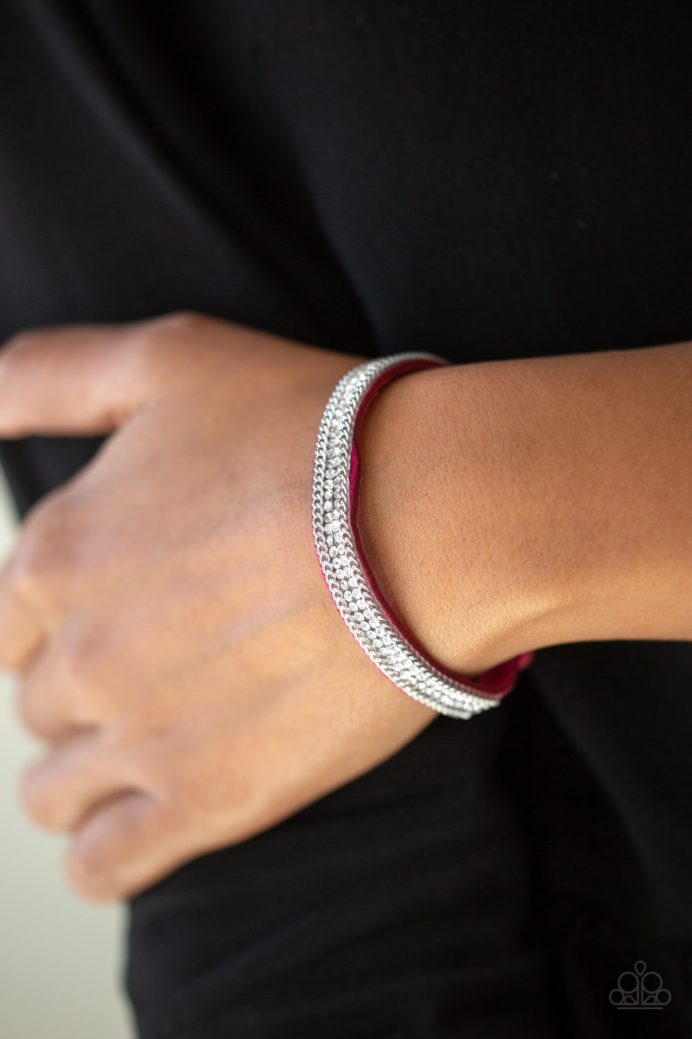 Paparazzi Urban Wrap Bracelet - Babe Bling - Pink (W140)