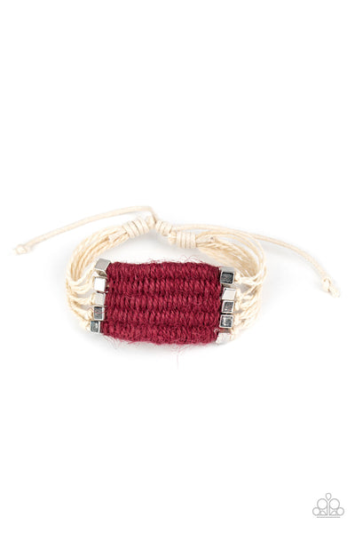 Beachology - Red Paparazzi Bracelet (#223)
