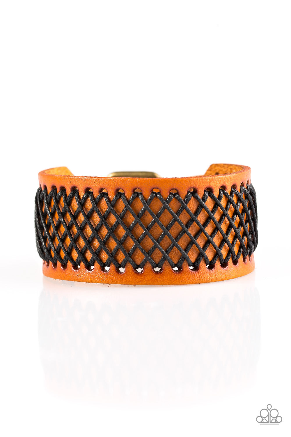 Paparazzi Urban Bracelet - Cross The Line - Brown (UB126)