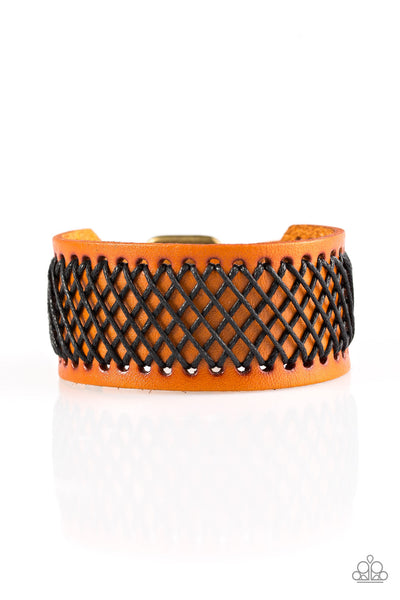 Paparazzi Urban Bracelet - Cross The Line - Brown (UB126)