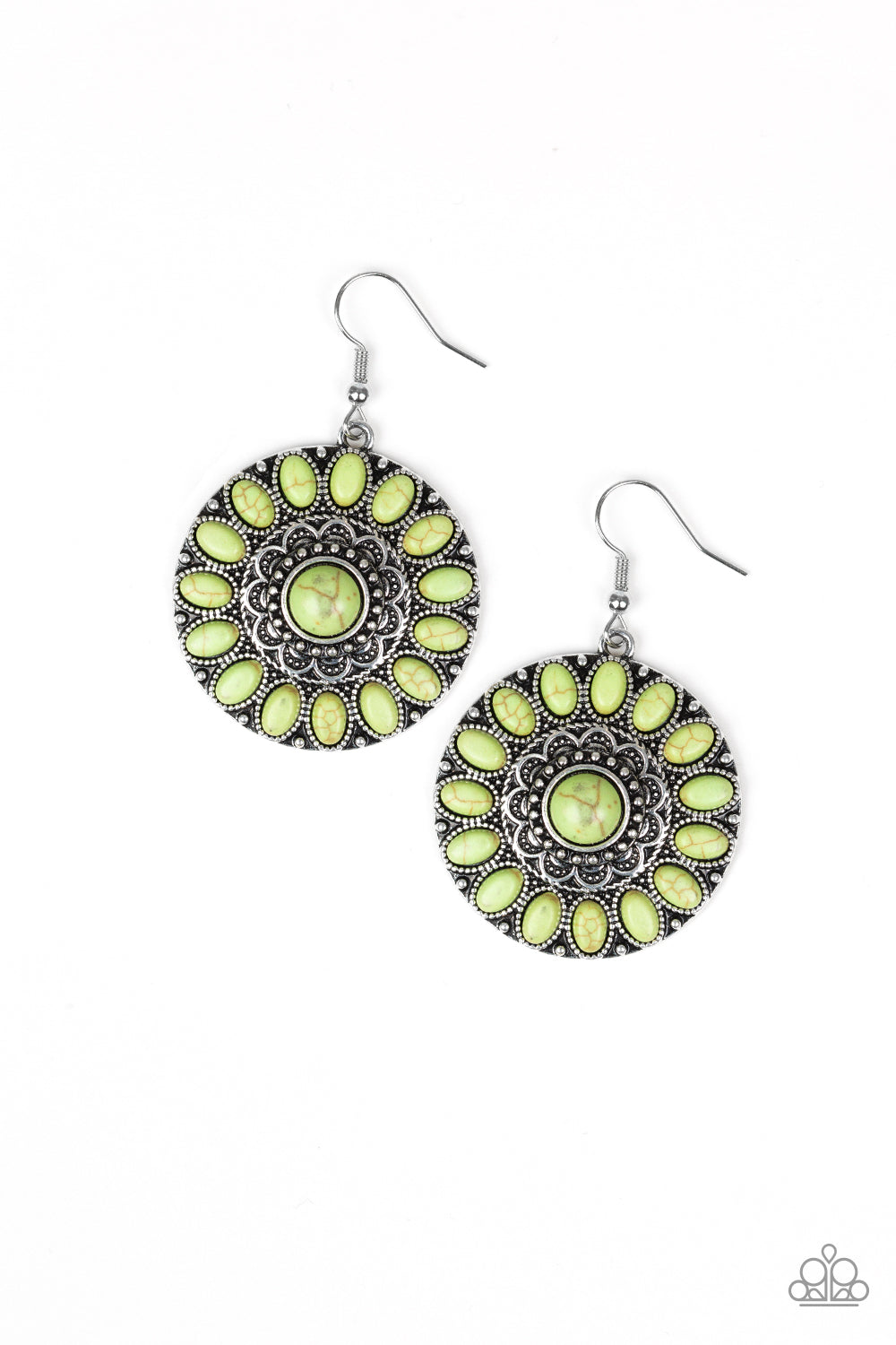 Paparazzi Earrings - Desert Palette - Green (PZ-1096)