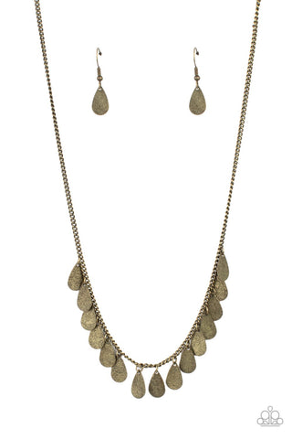 Eastern CHIME Zone - Brass Paparazzi Necklace
