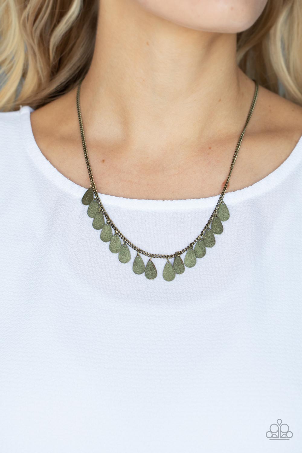 Eastern CHIME Zone - Brass Paparazzi Necklace