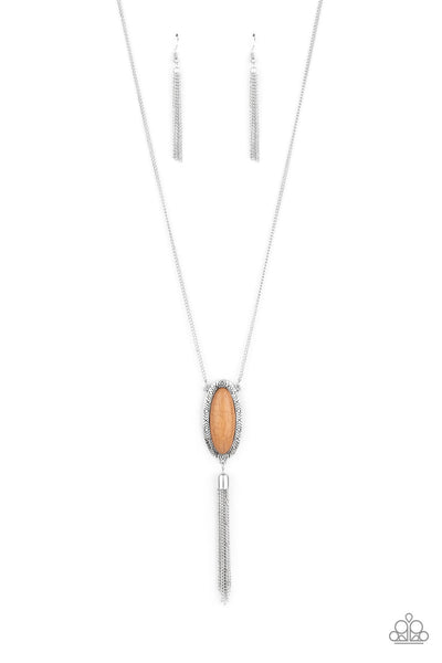 Ethereal Eden - Brown-Paparazzi Necklace (#1601)