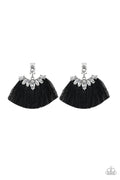 Paparazzi Earrings - Formal Flair - Black (PZ-1364)