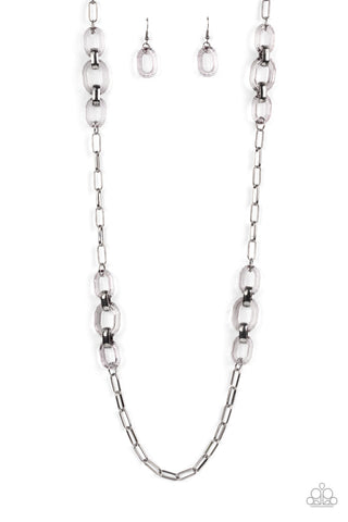 Have I Made Myself Clear? - Black Paparazzi Necklace (PZ-141)