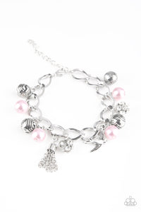 Lady Love Dove - Pink-Paparazzi Bracelet (#1285)