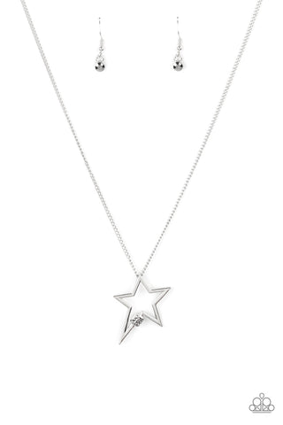 Light Up The Sky - Silver Paparazzi Necklace