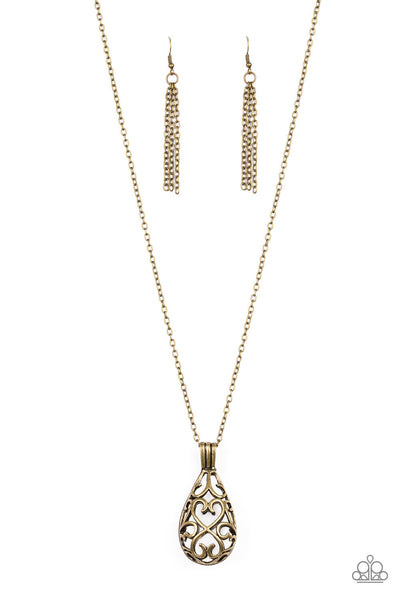 Magic Potions - Brass Paparazzi Necklace