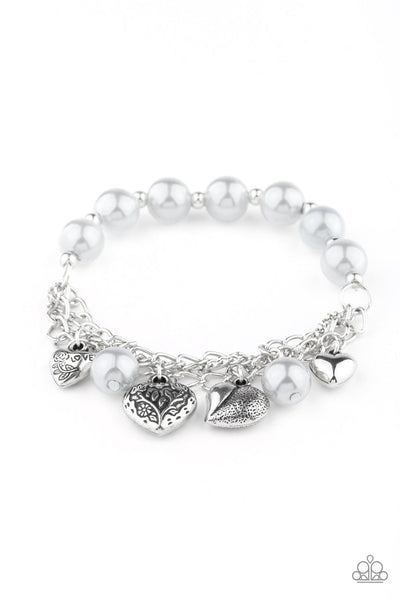 More Amour - Silver Paparazzi Bracelet