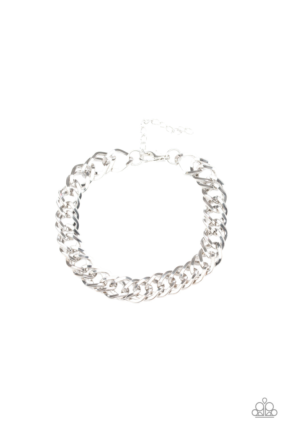 Paparazzi Men's Bracelet - On The Ropes - Silver (PZ-275)