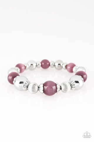 Paparazzi Stretch Bracelet - Once Upon A MARITIME - Purple (PZ-060)