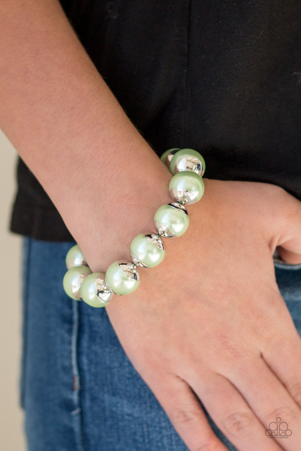 Paparazzi Bracelet - One Woman Show-STOPPER - Green (#1799)