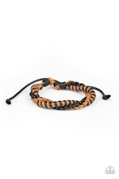 Paparazzi Urban Bracelet - Outdoor Expedition - Brown (PZ-5575)