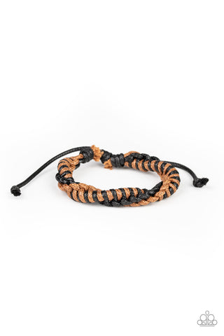 Paparazzi Urban Bracelet - Outdoor Expedition - Brown (PZ-5575)