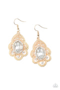 Paparazzi Fishhook Earrings - Reign Supreme - Gold (#010)