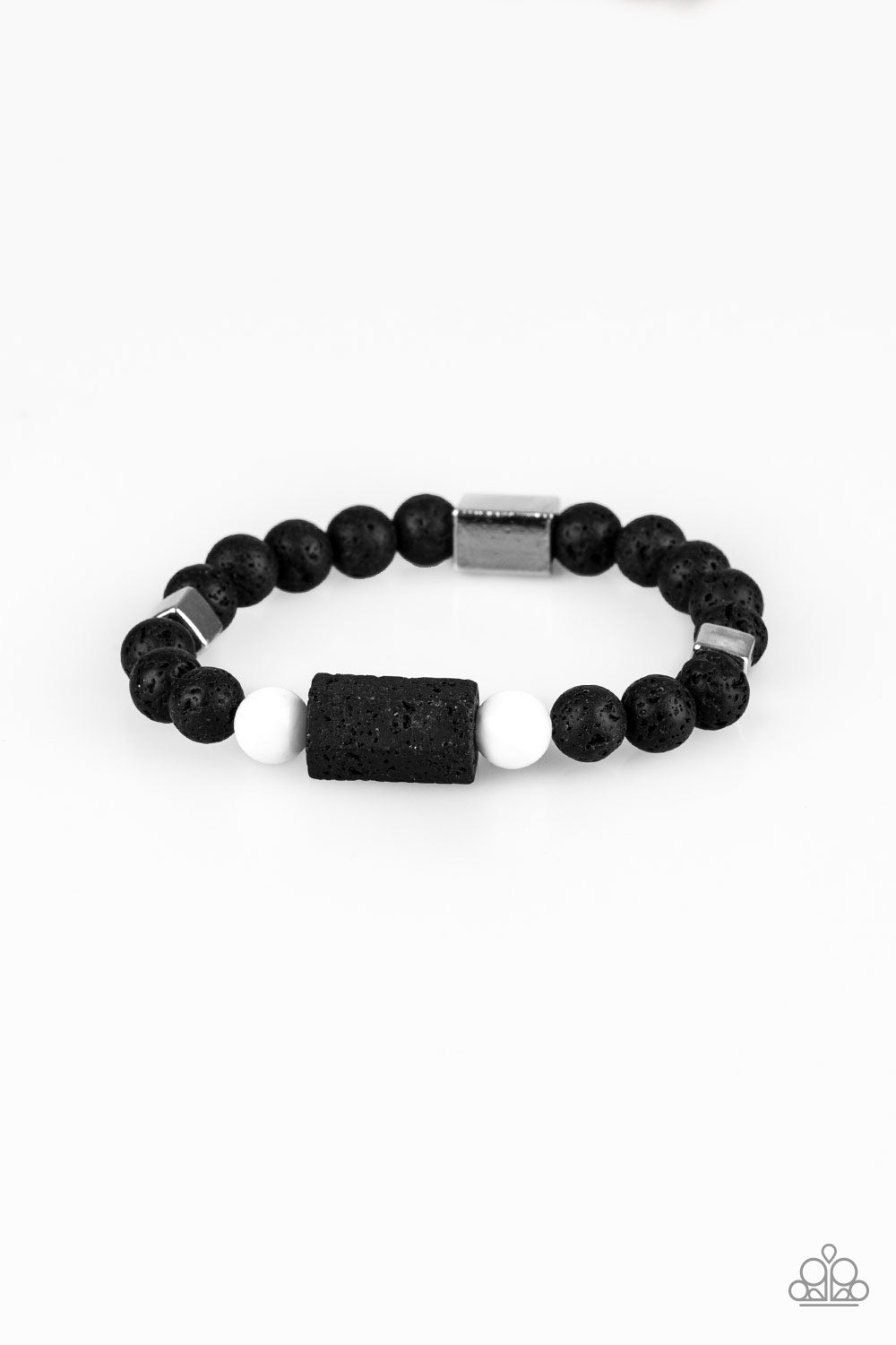 Paparazzi Bracelet - Run Out The BLOCK - White (PZ-764)
