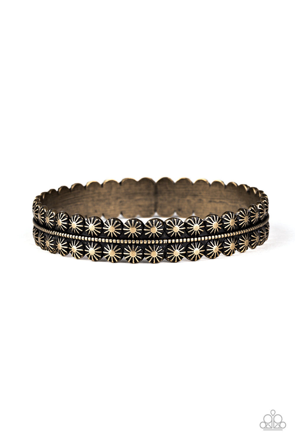 Rustic Relic - Brass-Paparazzi Bracelet (PZ-888)