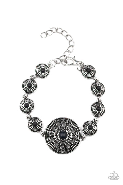 Rustic Renegade - Black-Paparazzi Bracelet (#420)