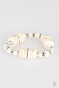 Paparazzi Bracelet - Sagebrush Serenade - White