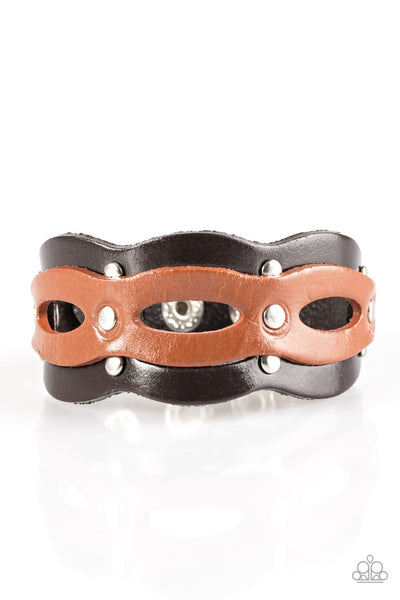 Paparazzi Urban Bracelet - SPURS Of The Moment - Brown (UB115)
